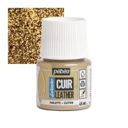 PEBEO SETACOLOR LEATHER 45ML GLITTER GOLD
