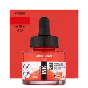 AMSTERDAM ACRYLIC INK 30 ml - PYRROLE RED