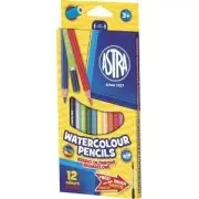 ASTRA kredki ołówkowe akwarelowe 12 kolorów