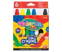 COLORINO Kredki żelowe wykręcane Silky Crayons 6 kolorów