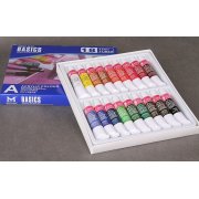 Farby akrylowe BASICS 18 kolorów po 12 ml
