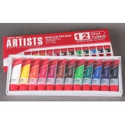 Farby akrylowe ARTISTS 12 kolorów po 22 ml