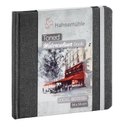 HAHNEMUHLE Toned Watercolour Book 200g grey 14x14