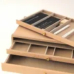 Kasetka drewniana trzy szuflady