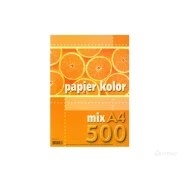 KRESKA Papier kolor A4 80g mix kolorów 500 arkuszy