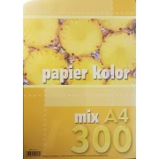 KRESKA Papier kolor A4 80g mix kolorów 300 arkuszy