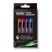 LIQUITEX Paint Marker Fine Vibrant Set 6 szt