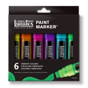 LIQUITEX Paint Marker Wide Vibrant Set 6 szt 8-15mm