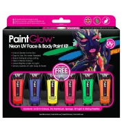 PaintGlow NEON UV FACE & BODY PAINT SET
