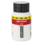 Farba akrylowa TALENS AMSTERDAM 600ml 105 - TITANIUM WHITE